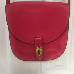 Pink leather Fossil bag